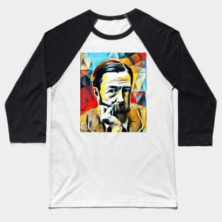 John Addington Symonds Abstract Portrait | John Addington Symonds Artwork 2 Baseball T-Shirt